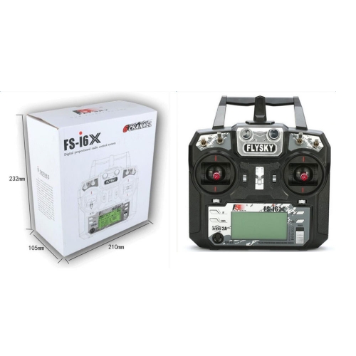 FlySky FS-i6X 2.4GHz 10CH AFHDS 2A RC Telemetry Mode 2 + Receiver FS-iA10B