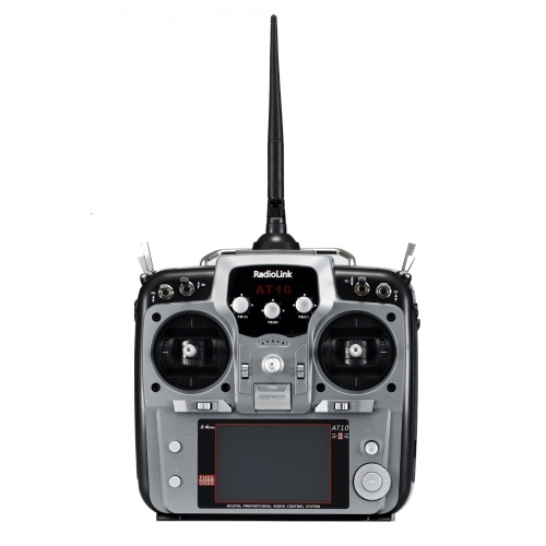 Radiolink AT10II 2.4G 12CH Transmitter Mode 2 +  R12DS Receiver + PRM-01 