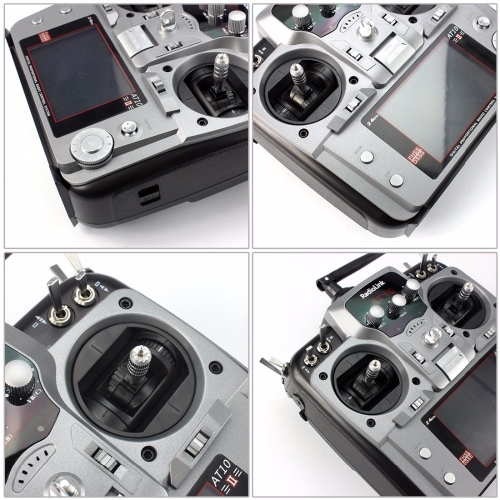 Radiolink AT10II 2.4G 12CH Transmitter Mode 2 +  R12DS Receiver + PRM-01 / color grey