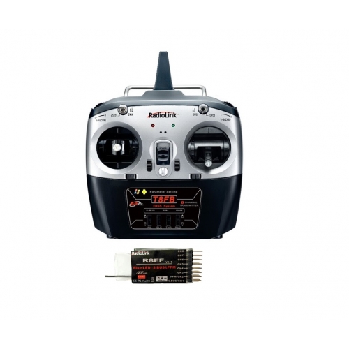 RadioLink T8FB V2 8-Channel Radio System w/ S.BUS Mode 2 + R8EF 8-Ch receiver