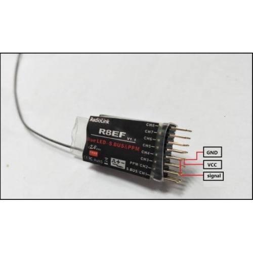 RadioLink T8FB V2 8-Channel Radio System w/ S.BUS Mode 2 + R8EF 8-Ch receiver