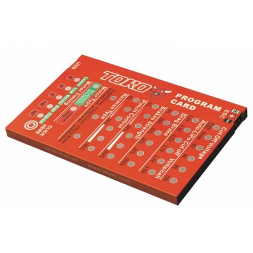 Program card for car