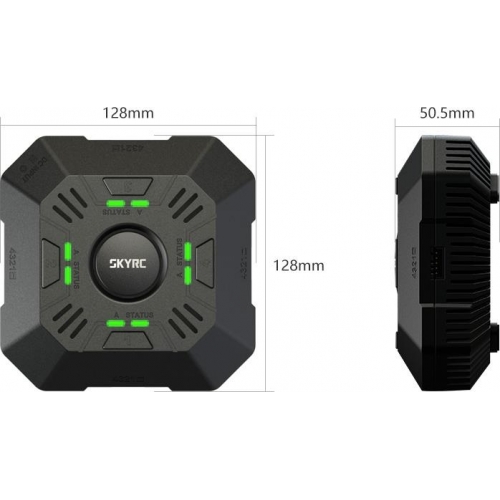 SKYRC E4Q 4×50W 4x5A DC 2-4S LED Smart Battery Balance Charger with XT60 Input 
