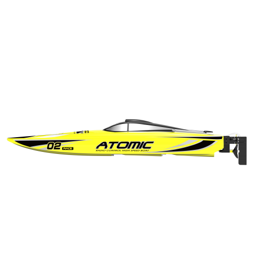 Volantex RC ATOMIC High speed 50km/h strong ABS unibody hull racing rc electric boat 792-4RY RTR - Yellow