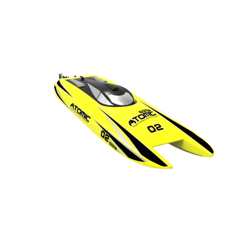 Volantex RC ATOMIC High speed 50km/h strong ABS unibody hull racing rc electric boat 792-4RY RTR - Yellow