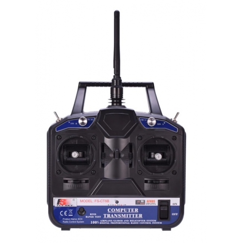 FlySky Transmitter FS-CT6B 2.4G 6CH AFHDS Mode 2 + Receiver FS-R6B ...