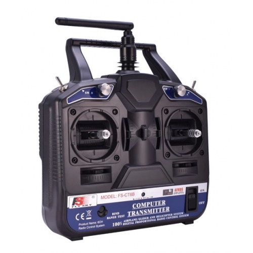 FlySky Transmitter FS-CT6B 2.4G 6CH AFHDS Mode 2 + Receiver FS-R6B