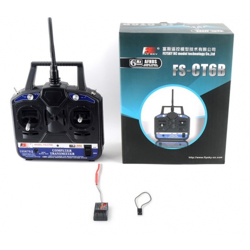 FlySky Transmitter FS-CT6B 2.4G 6CH AFHDS Mode 2 + Receiver FS-R6B