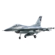 FMS EDF Jet 64mm F-16 Fighting Falcon PNP FMS146PGY - Battlefield Gray