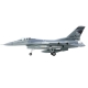 FMS EDF Jet 64mm F-16 Fighting Falcon PNP FMS146PGY - Battlefield Gray
