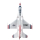 FMS EDF Jet 64mm F-16 Fighting Falcon PNP FMS146PBT - Thunderbird Blue