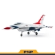 FMS EDF Jet 64mm F-16 Fighting Falcon PNP FMS146PBT - Thunderbird Blue