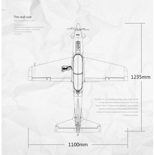 FMS PC-21 PILATUS 1100mm PNP + Gyro FMS REFLEX V2