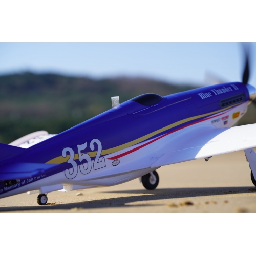 FMS Mustang P-51D Blue Thunder V2 1100MM PNP + Gyro FMS REFLEX 