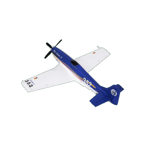 FMS Mustang P-51D Blue Thunder V2 1100MM PNP + Gyro FMS REFLEX 