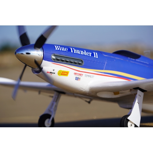 FMS Mustang P-51D Blue Thunder V2 1100MM PNP + Gyro FMS REFLEX 