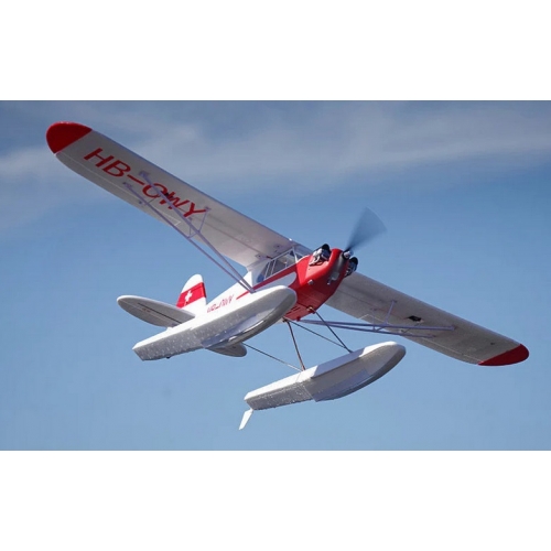 FMS Piper J3 Cub V4 1400mm PNP + Floats & Reflex V2