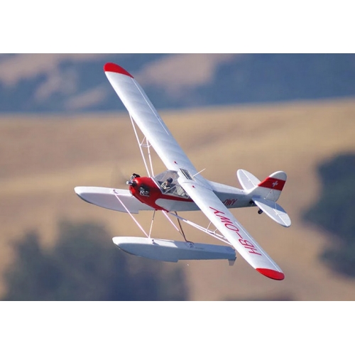 FMS Piper J3 Cub V4 1400mm PNP + Floats & Reflex V2