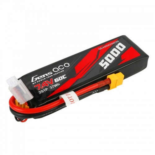 Gens ace 5000mAh 7.4V 60C 2S1P Lipo