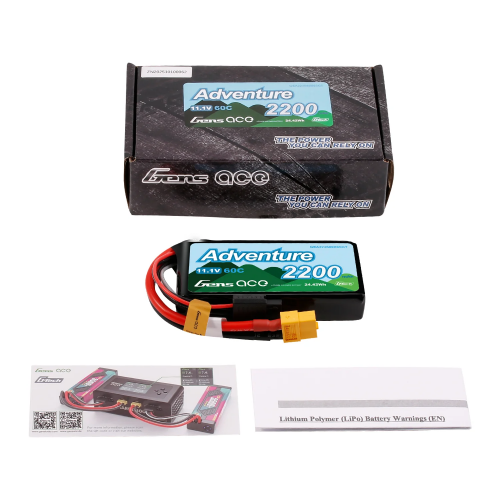 Gens ace Adventure G-Tech LiPo 2200mAh 3S 11.1V 60C XT60