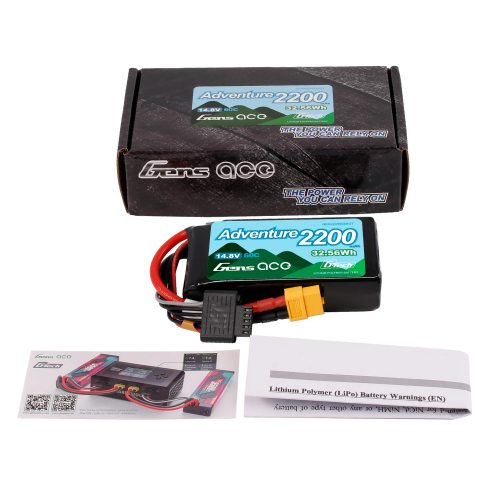 Gens ace Adventure G-Tech LiPo 2200mAh 4S 14.8V 60C XT60