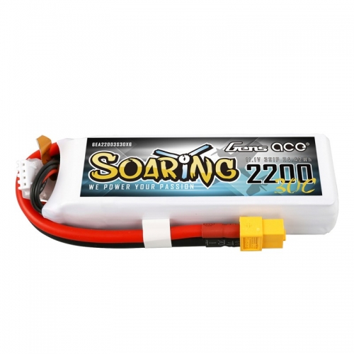 Gens ace Soaring 2200mAh 11.1V 30C 3S1P Lipo Battery Pack