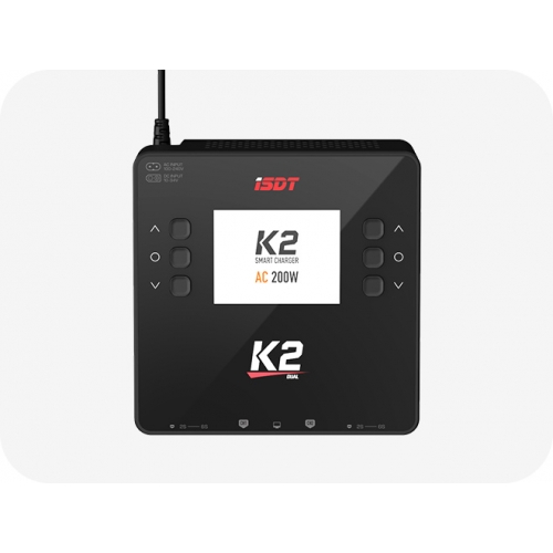 iSDT K2 Dual channel fast charge AC 200W / DC 2x500W 2x20A