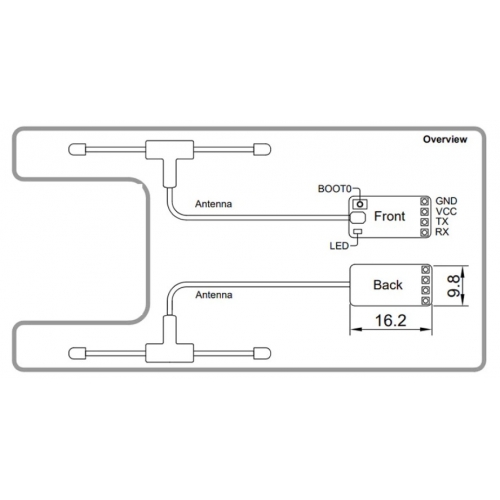 Jumper RC Receiver 2.4GHZ ELRS RX MINI 16Ch