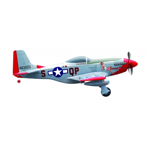 Mo-Fly Mustang P-51D 685mm with gyro RTF - Brushless