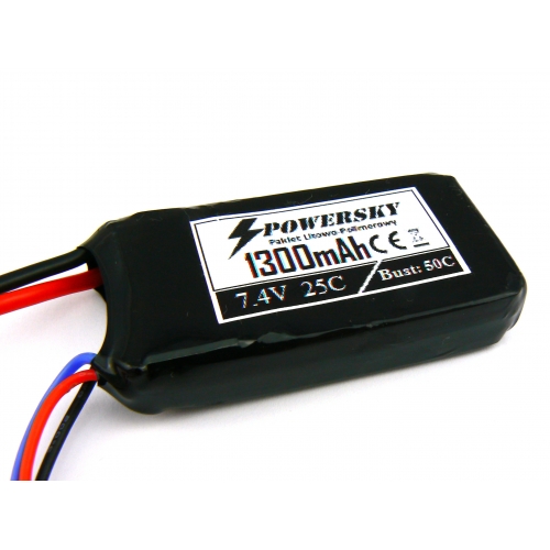 PowerSky LiPo 7.4V 1300mAh 2S 25C