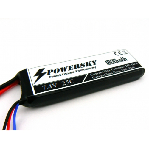 PowerSky LiPo 7.4V 1800mAh 2S 25C