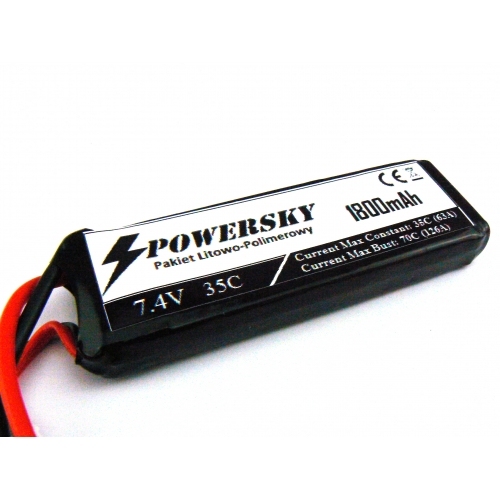 PowerSky LiPo 7.4V 1800mAh 2S 35C