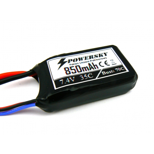 PowerSky LiPo 7.4V 850mAh 2S 35C