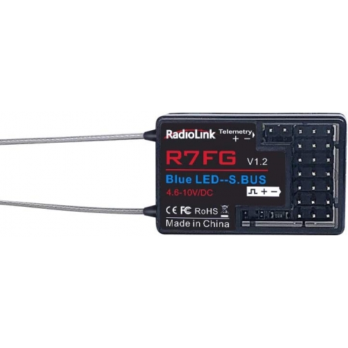 RadioLink RC6GS v2 2.4G 6CH Car Controller Transmitter + R7FG Gyro Inside Receiver for RC Car Boat