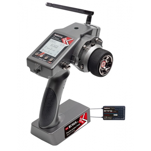 RadioLink RC6GS v3 2.4G 7CH Car Controller Transmitter + R7FG Gyro Inside Receiver for RC Car Boat