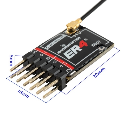 RadioMaster ER4 4CH 2.4GHz ELRS PWM Receiver