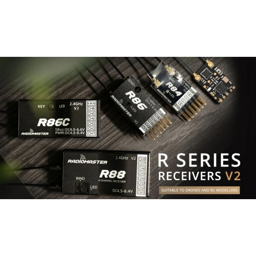 RadioMaster Receiver R88 V2 2.4 GHz LBT