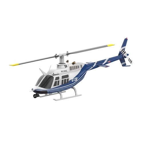 RC Era Helicopter C138 Bell 206 2.4G 6CH with Gyro Stabilized and optical flow - Blue