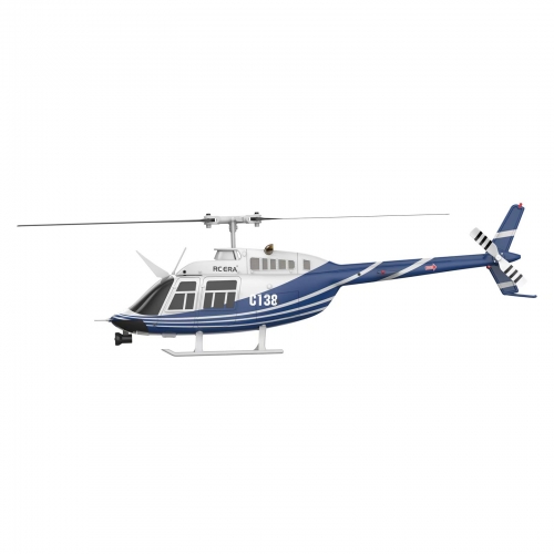 RC Era Helicopter C138 Bell 206 2.4G 6CH with Gyro Stabilized and optical flow - Blue