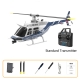 RC Era Helicopter C138 Bell 206 2.4G 6CH with Gyro Stabilized and optical flow - Blue