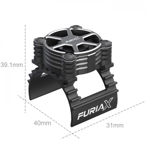 SkyRC FuriaX CoolSink Pro 1/10 Motor Fan Kit Black     