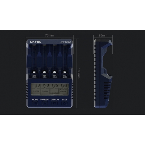 SKYRC NC1500 AA/AAA Battery Charger & Analyzer 1,5A