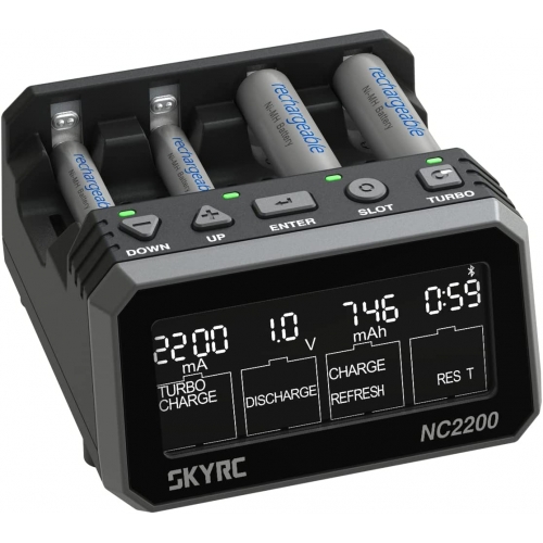 SkyRC NC2200 Battery Charger DC 12V 2A AA AAA NiMH/NiCD