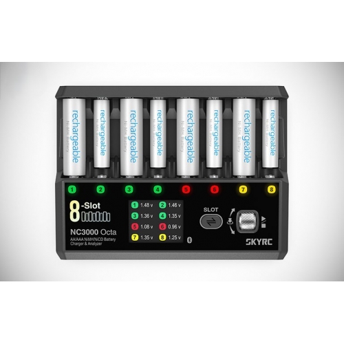 SkyRC NC3000 Octa Charger 48W/3A AA/AAA NiMH/NiCD