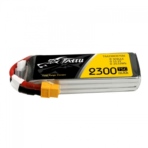 Tattu 2300mAh 11.1V 4S 75C Lipo Battery Pack