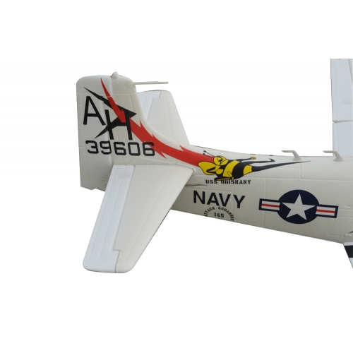 TOP RC Hobby Plane A1 Sky Raider 800MM PNP - White plane