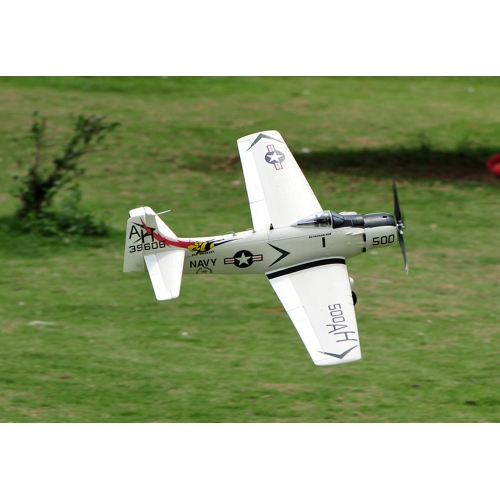 TOP RC Hobby Plane A1 Sky Raider 800MM PNP - White plane