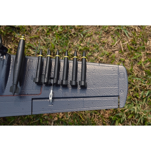 TOP RC Hobby Plane A1 Sky Raider 800MM PNP - Blue airplane - top026B