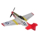 TOP RC Hobby Mini Mustang P51D with TOP-Gyro stabilization system Perfect for beginners 450MM RTF - top097B02