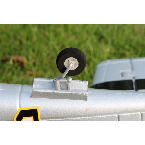 TOP RC Hobby Plane Mustang P-51D 750MM PNP - Yellow and silver plane - top017B